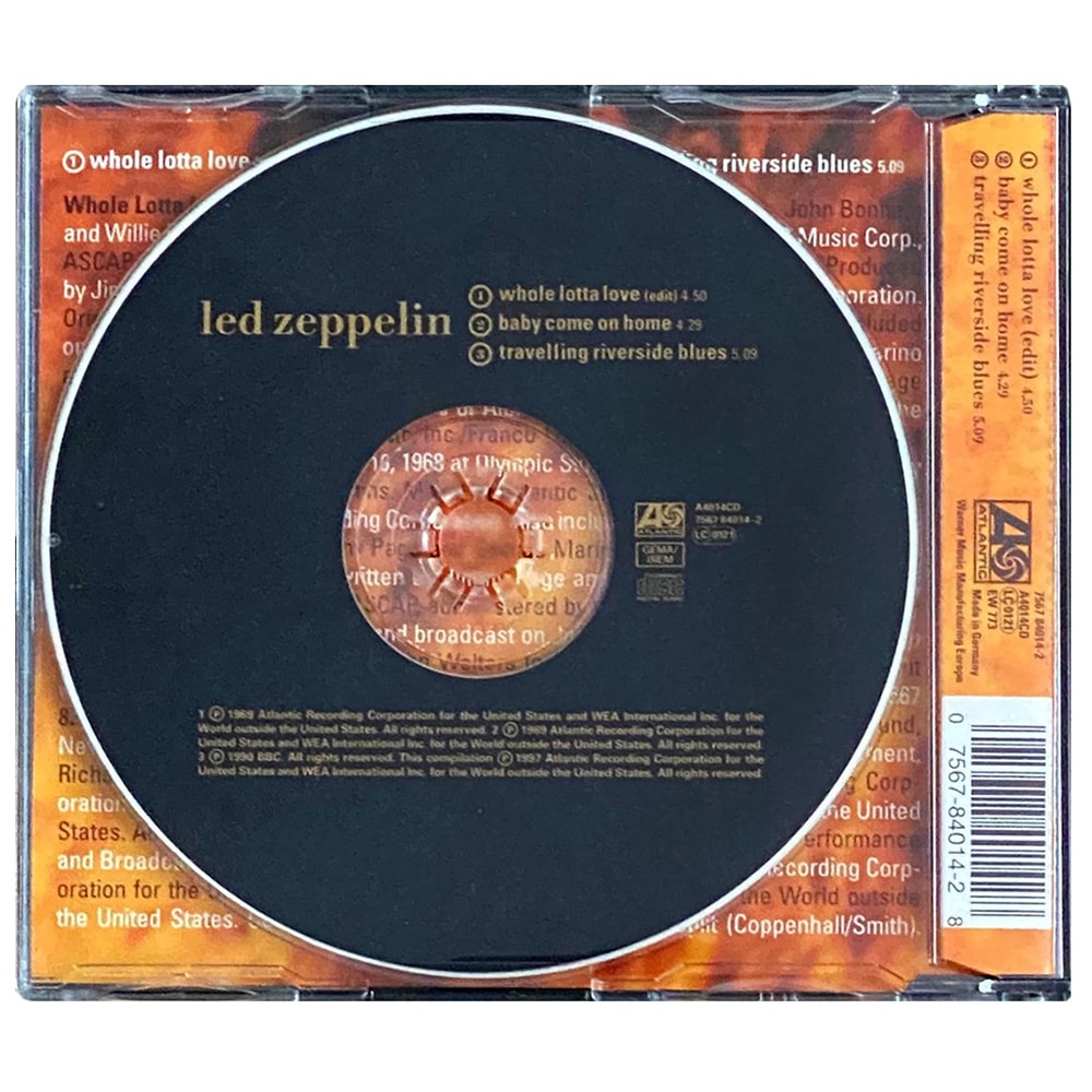 Whole Lotta Love CD <br>Holland <br>(7567 84014-2) Archive Copy - Image 2