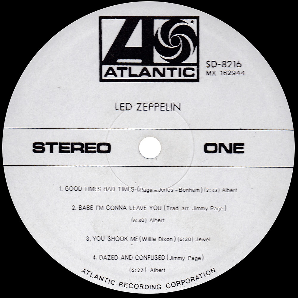LP <br>Led Zeppelin <br>Australia (SD 8216) Promo #2 - Image 3