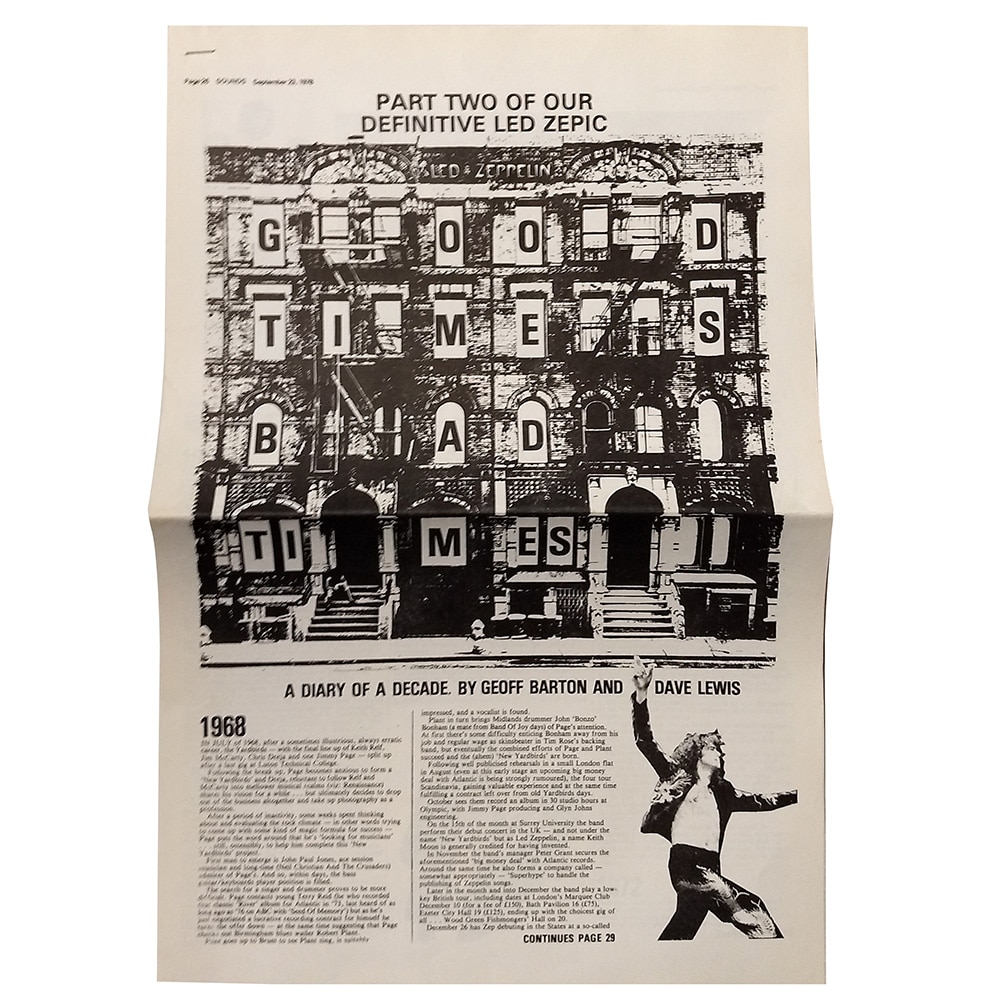 In Through The Out Door (1980) <br>Press Release Folder (UK) - Image 7