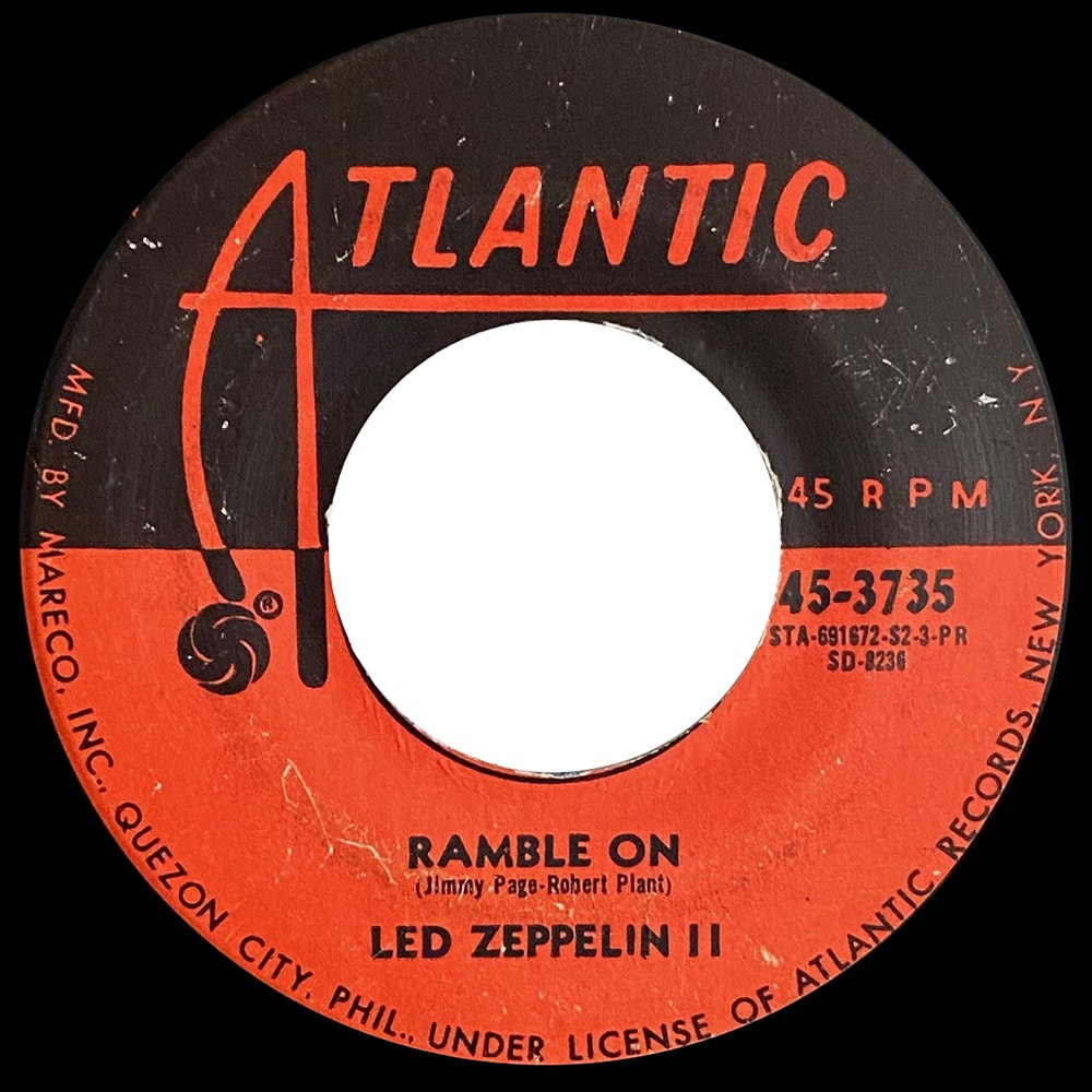 Single <br>Philippines (45-3735) <br>Heartbreaker / Ramble On (#2) - Image 2