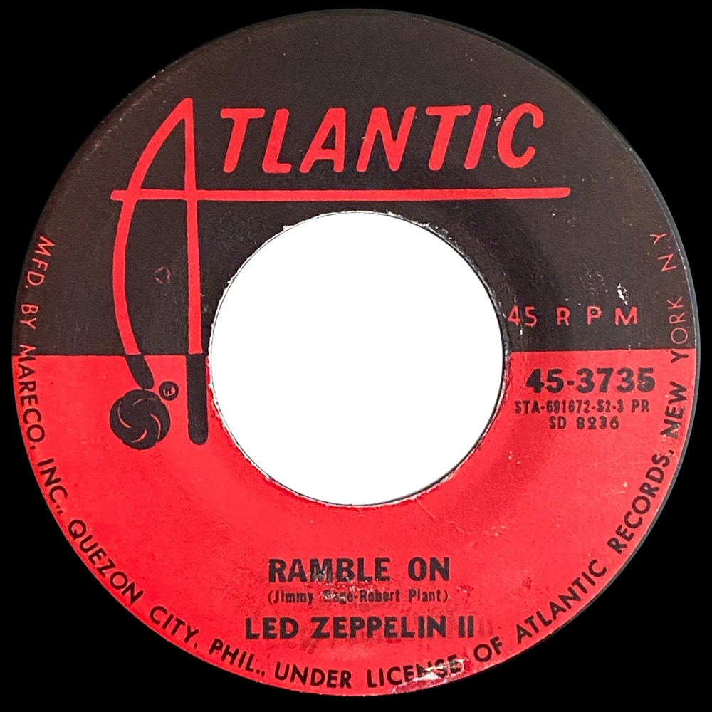 Single <br>Philippines (45-3735) <br>Heartbreaker / Ramble On (#3) - Image 2