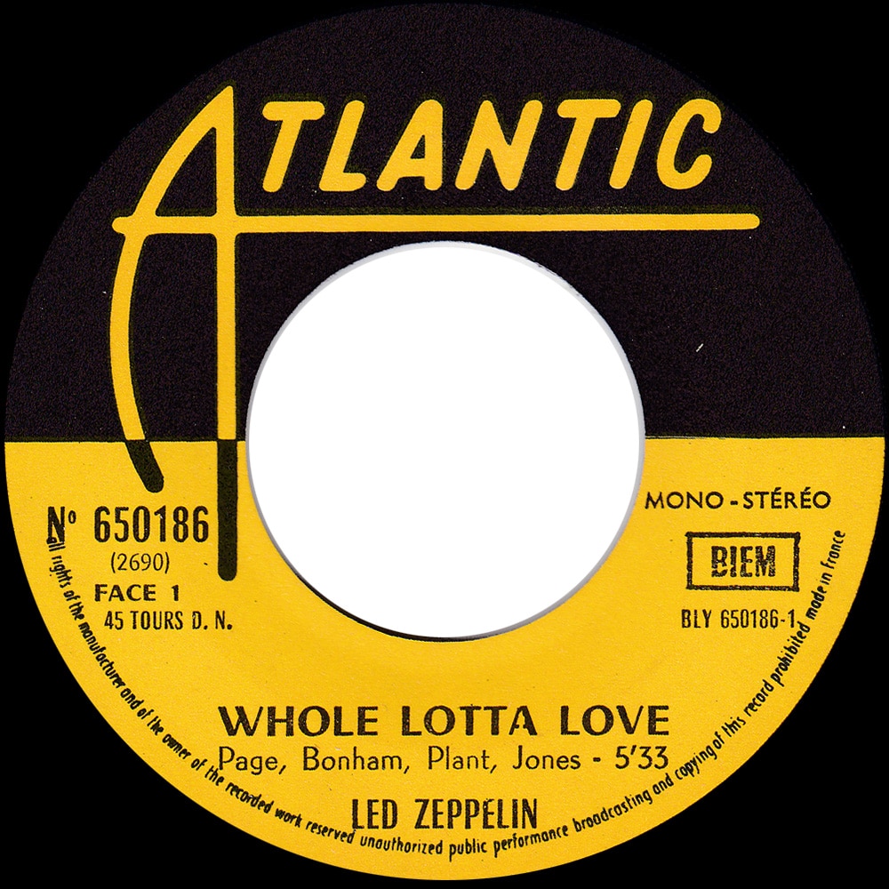 Single <br>France (650186) <br>Whole Lotta Love / Living Loving Maid (#4) - Image 3