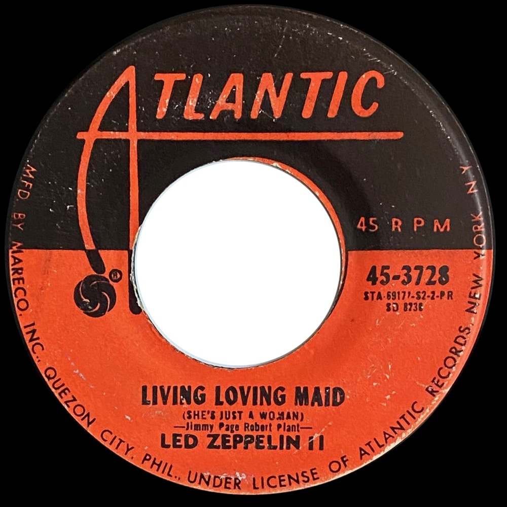 Single <br>Philippines (45-3728) <br>Whole Lotta Love / Living Loving Maid (#3) - Image 2
