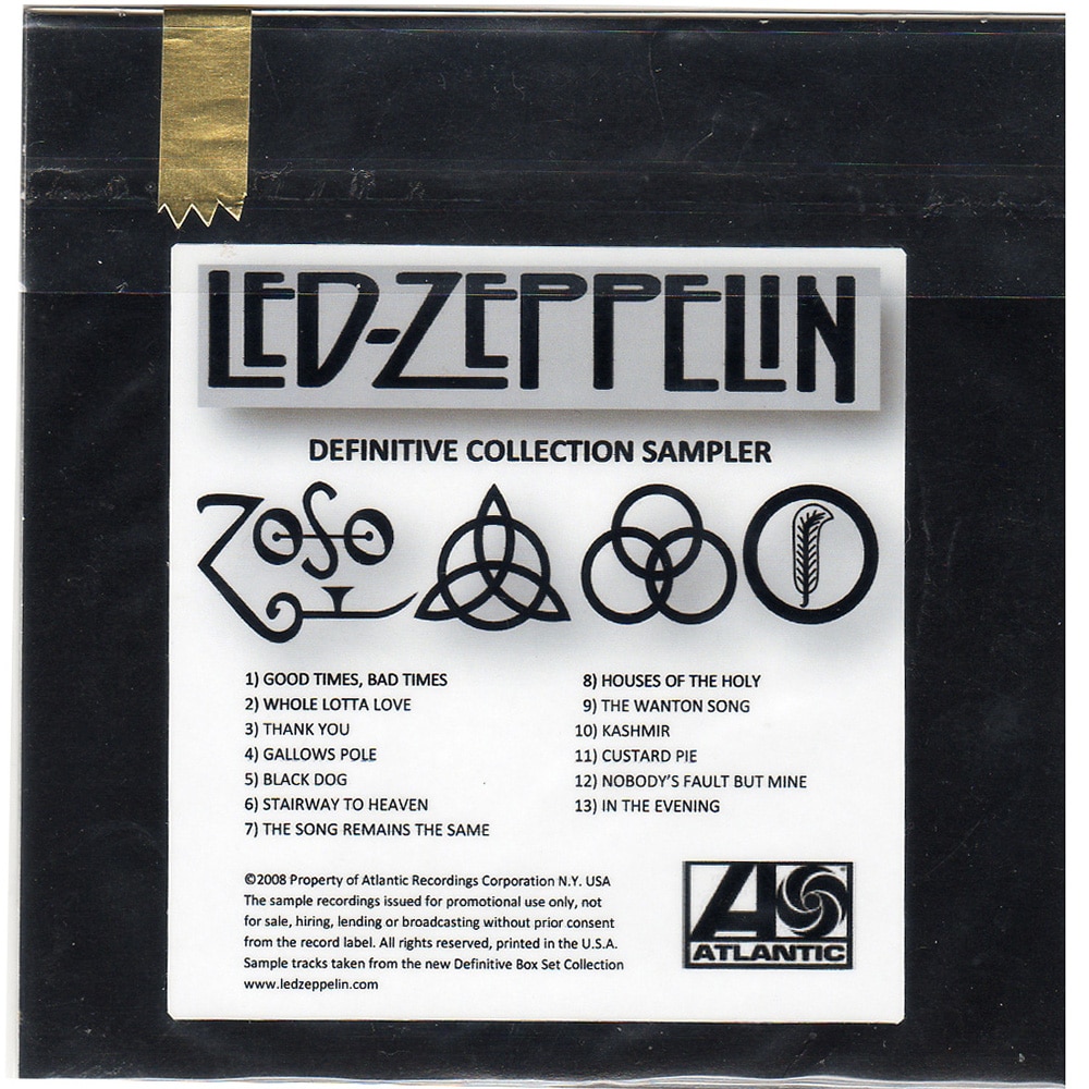 Definitive Collection <br>CD Sampler (2008) #2