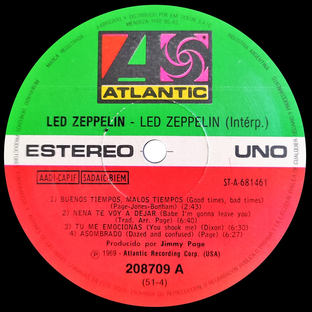 LP <br>Led Zeppelin <br>Argentina (208709) #1 - Image 3