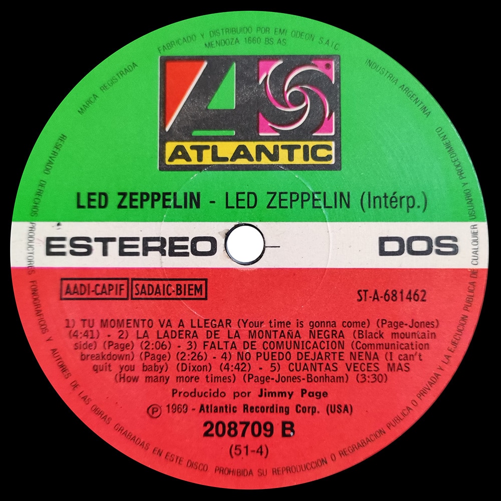 LP <br>Led Zeppelin <br>Argentina (208709) #1 - Image 4