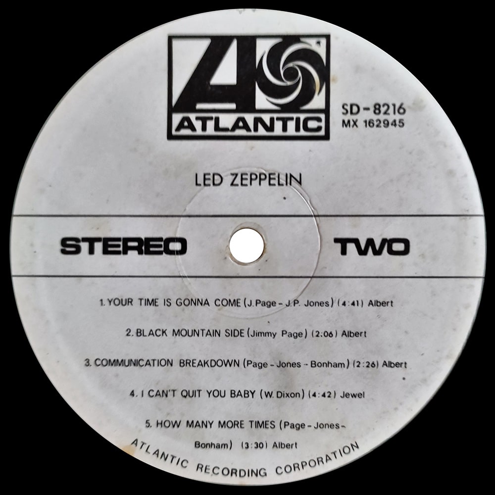 LP <br>Led Zeppelin <br>Australia (SD 8216) Promo #2 - Image 4