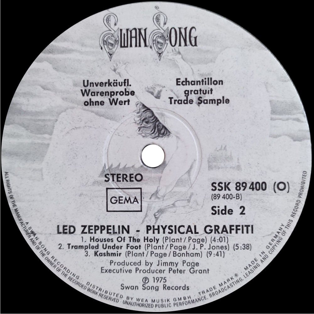 LP <br>Physical Graffiti <br>Germany (SSK 89 400) Promo - Image 4
