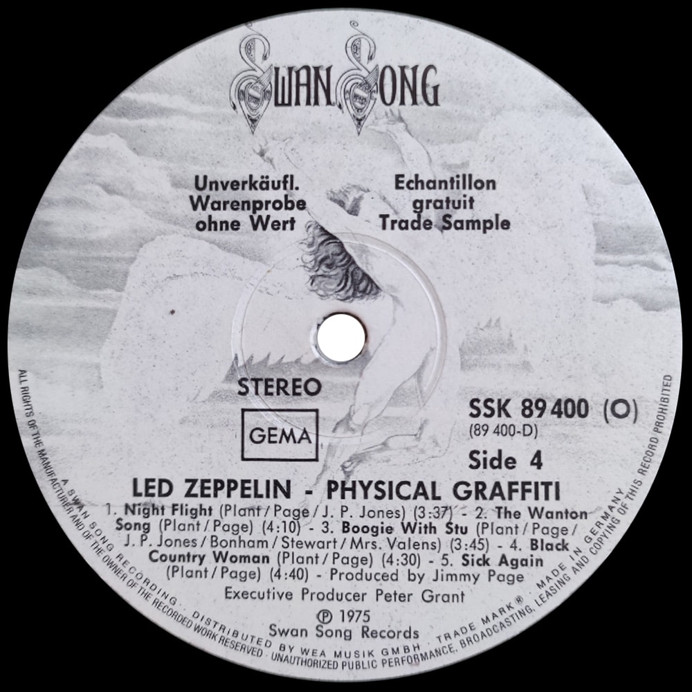 LP <br>Physical Graffiti <br>Germany (SSK 89 400) Promo - Image 6