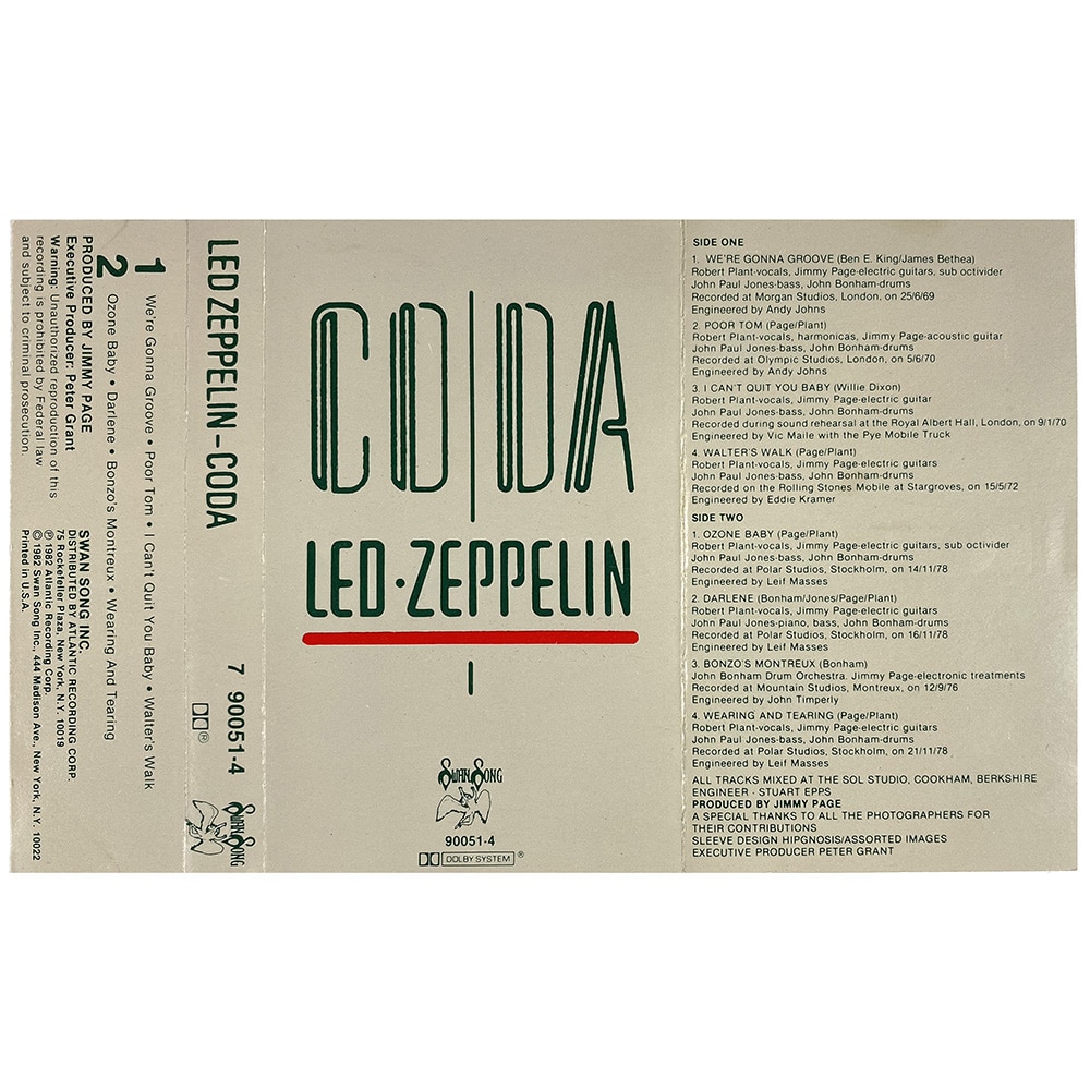 Cassette <br>Coda <br>USA (90051-4) #1 - Image 3