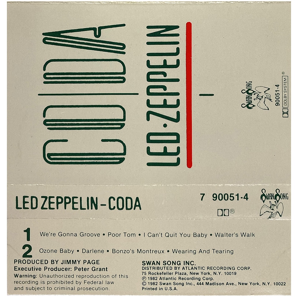 Cassette <br>Coda <br>USA (90051-4) #1 - Image 2