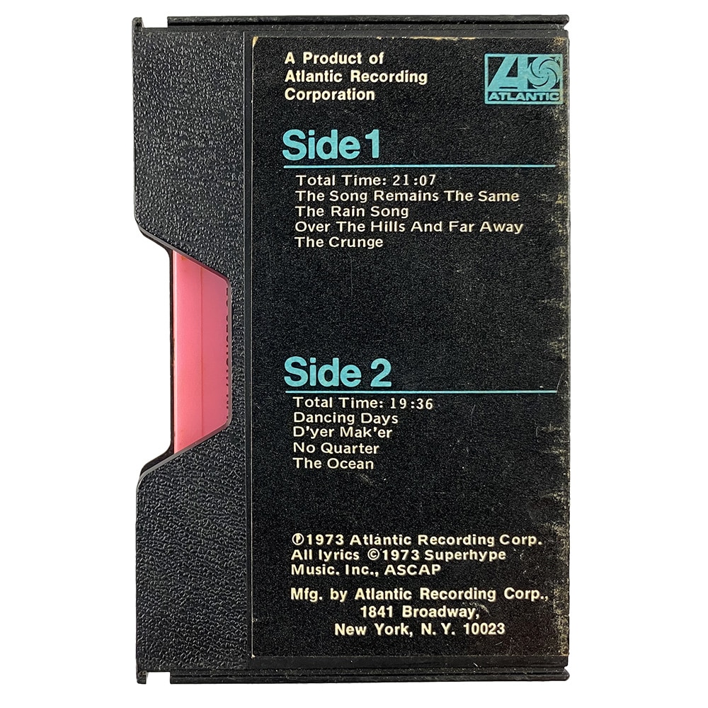Cassette <br>Houses of the Holy <br>USA (CS-7255) #1 - Image 2