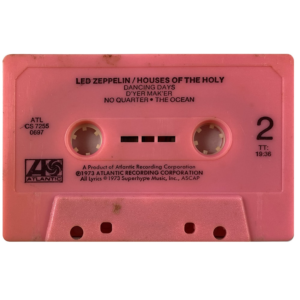 Cassette <br>Houses of the Holy <br>USA (CS-7255) #1 - Image 5