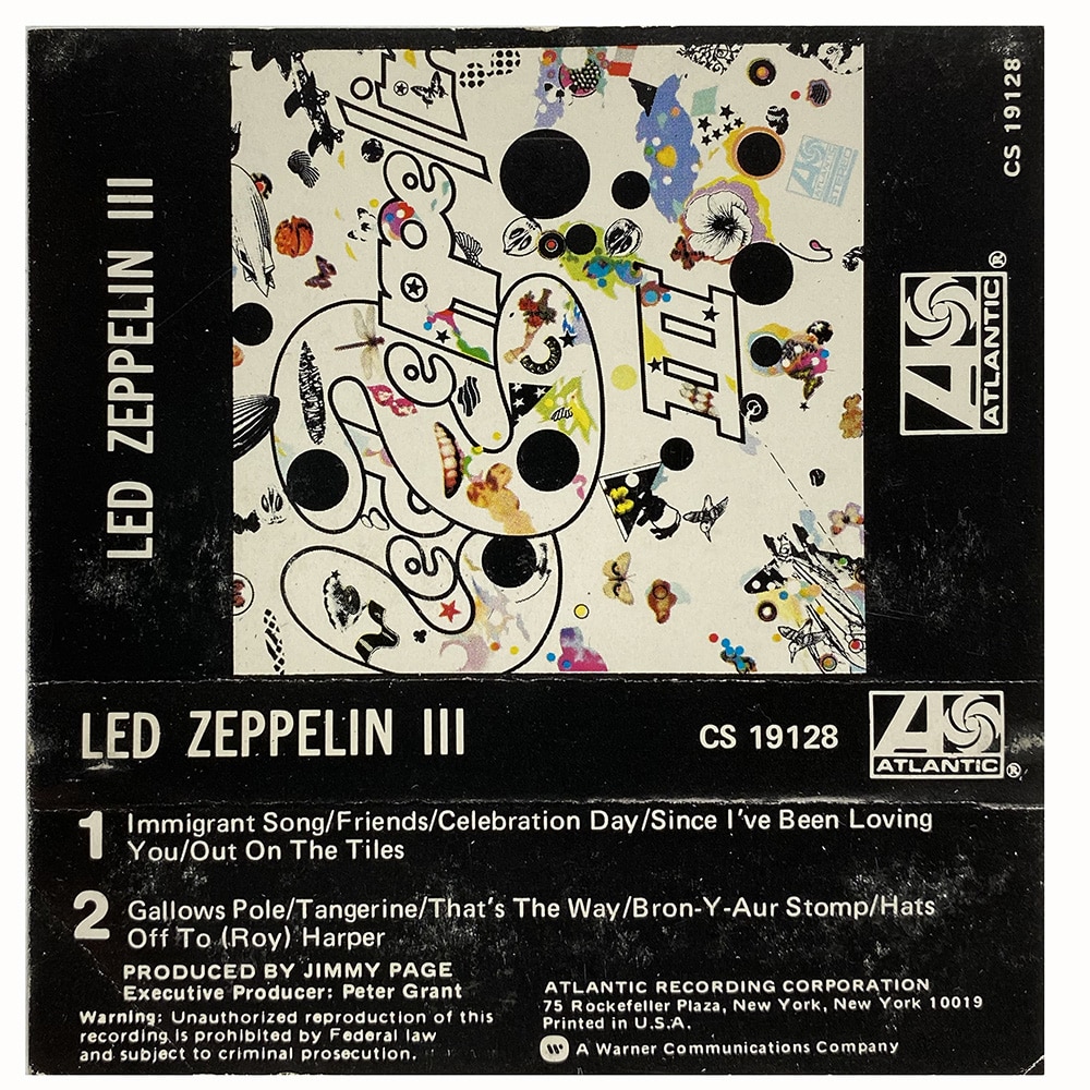 Cassette <br>Led Zeppelin III <br>USA (CS 19128) #1 - Image 2