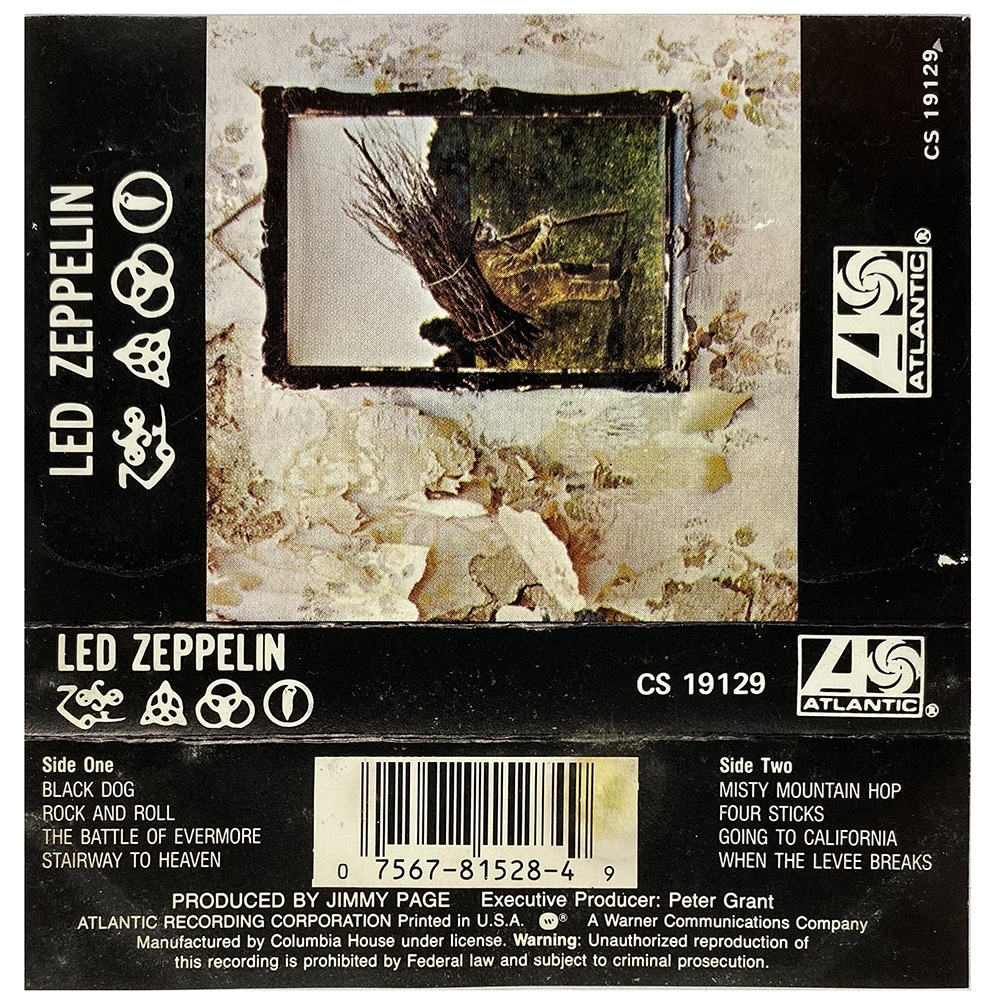 Cassette <br>Led Zeppelin IV <br> USA (CS 19129) #6 - Image 2