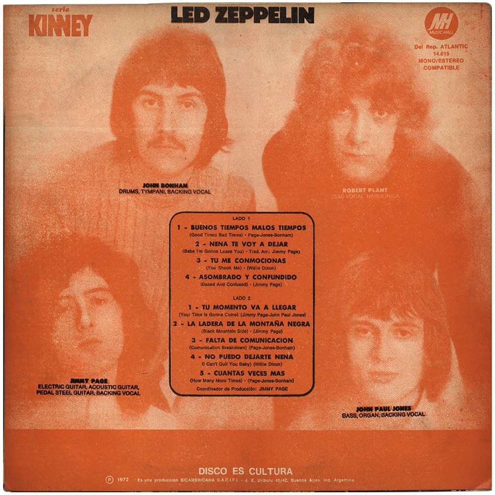 LP <br>Led Zeppelin <br>Argentina (14.015) #2 - Image 2
