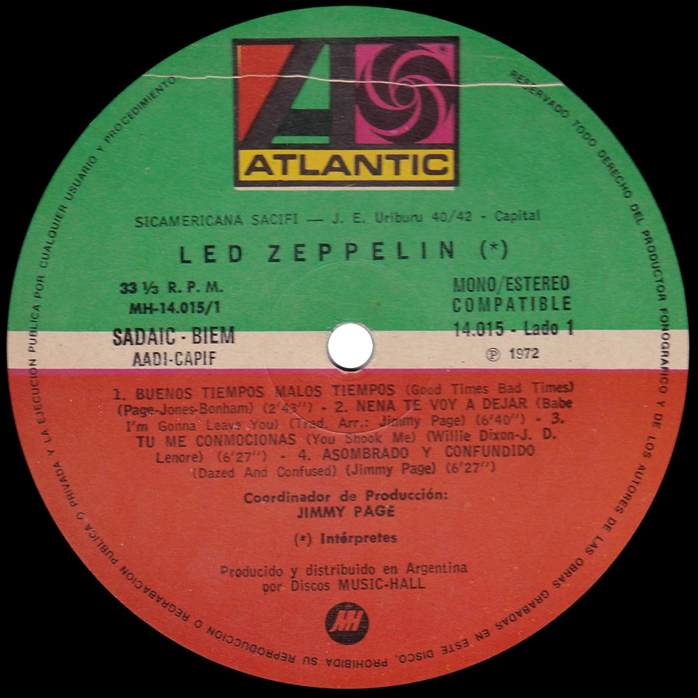 LP <br>Led Zeppelin <br>Argentina (14.015) #2 - Image 3