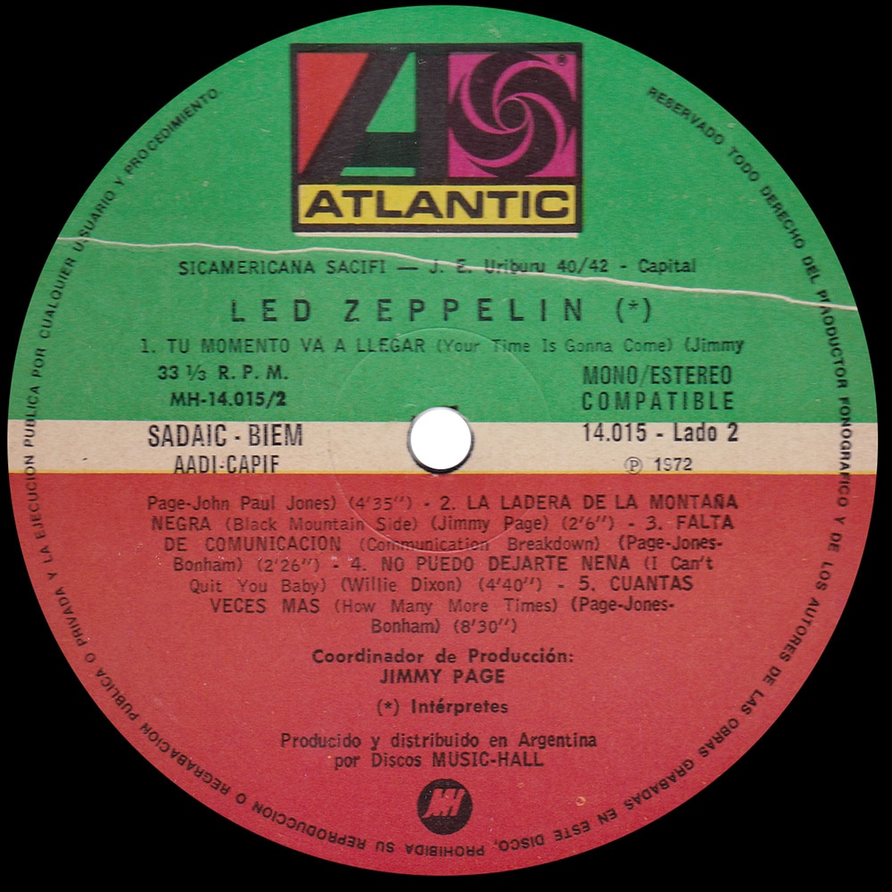 LP <br>Led Zeppelin <br>Argentina (14.015) #2 - Image 4