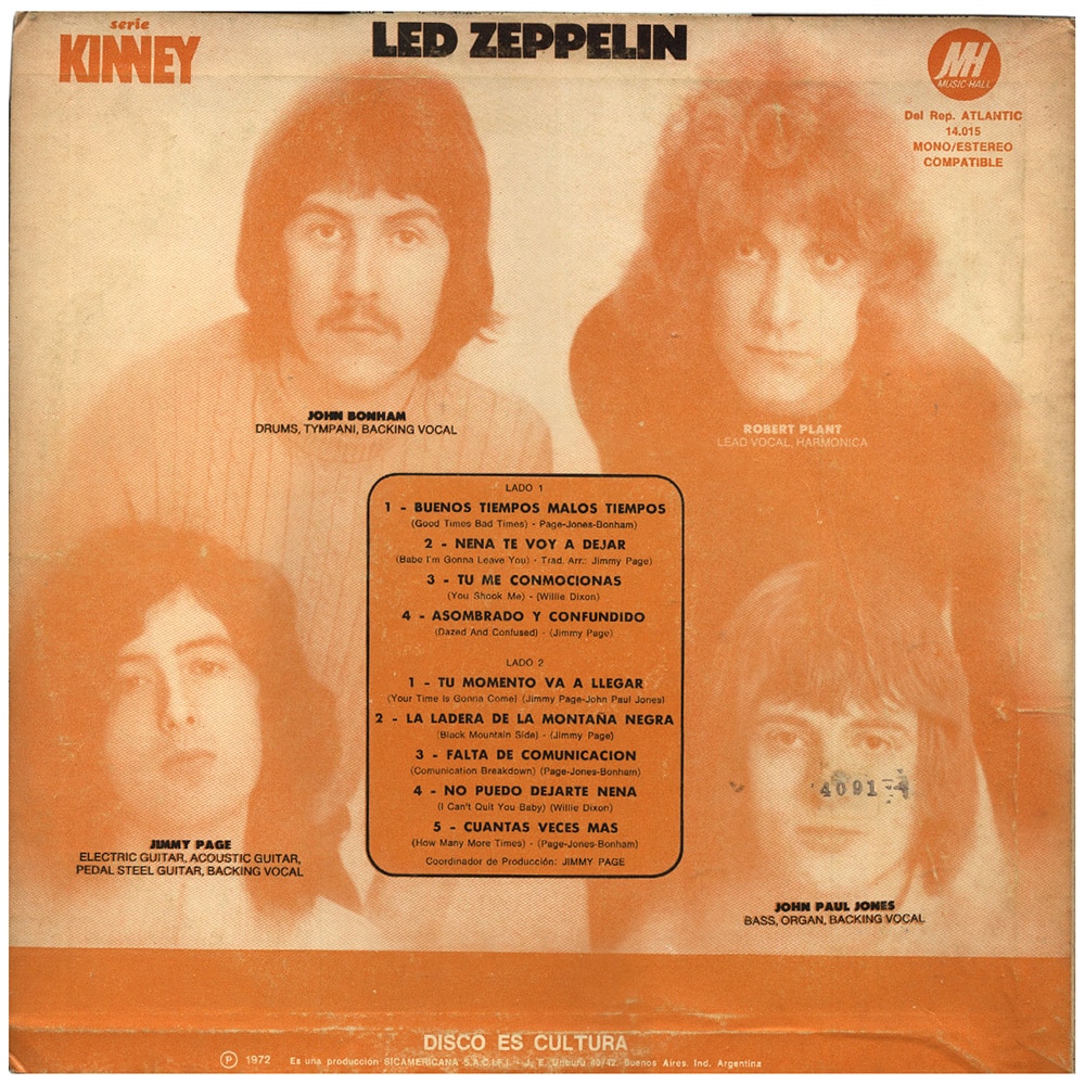 LP <br>Led Zeppelin <br>Argentina (14.015) #3 - Image 2