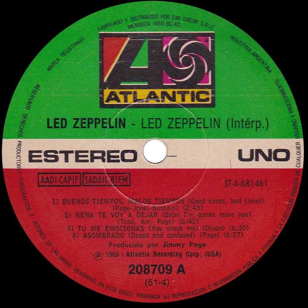LP <br>Led Zeppelin <br>Argentina (208709) #2 - Image 3