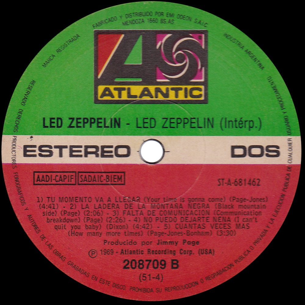 LP <br>Led Zeppelin <br>Argentina (208709) #2 - Image 4