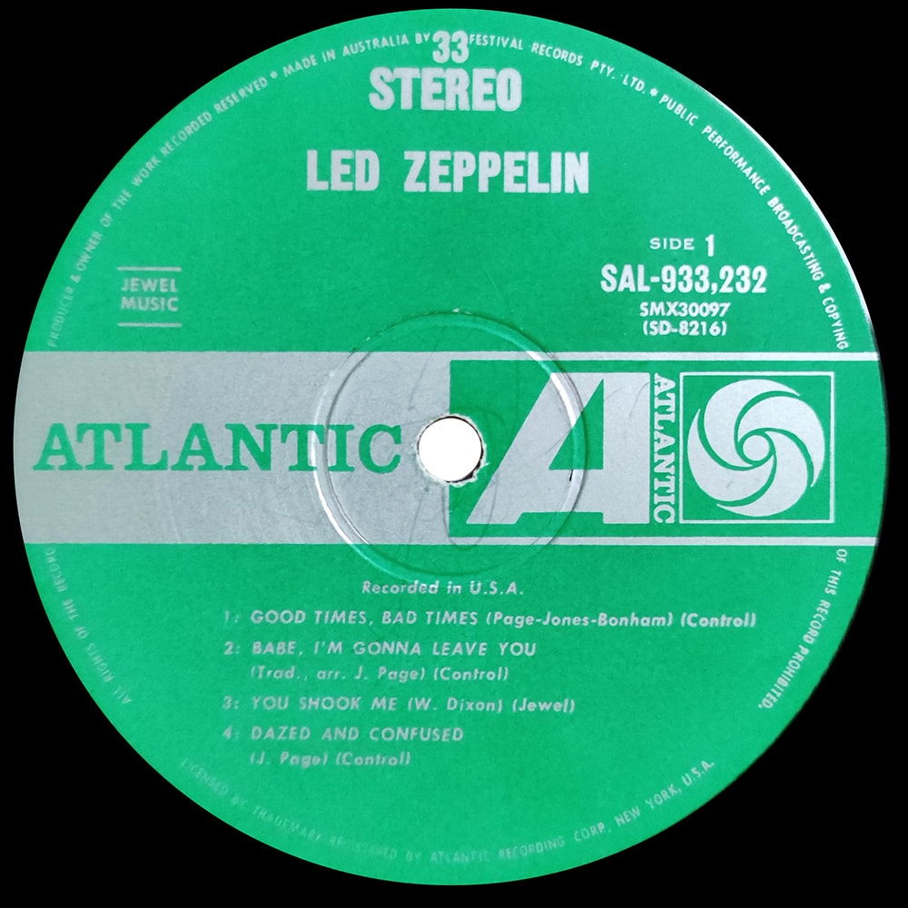 LP <br>Led Zeppelin <br>Australia (SAL-933,232) #2 - Image 3