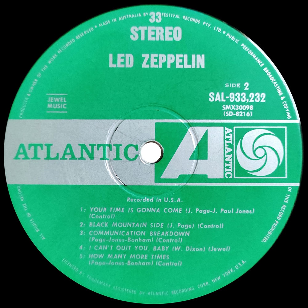 LP <br>Led Zeppelin <br>Australia (SAL-933,232) #2 - Image 4