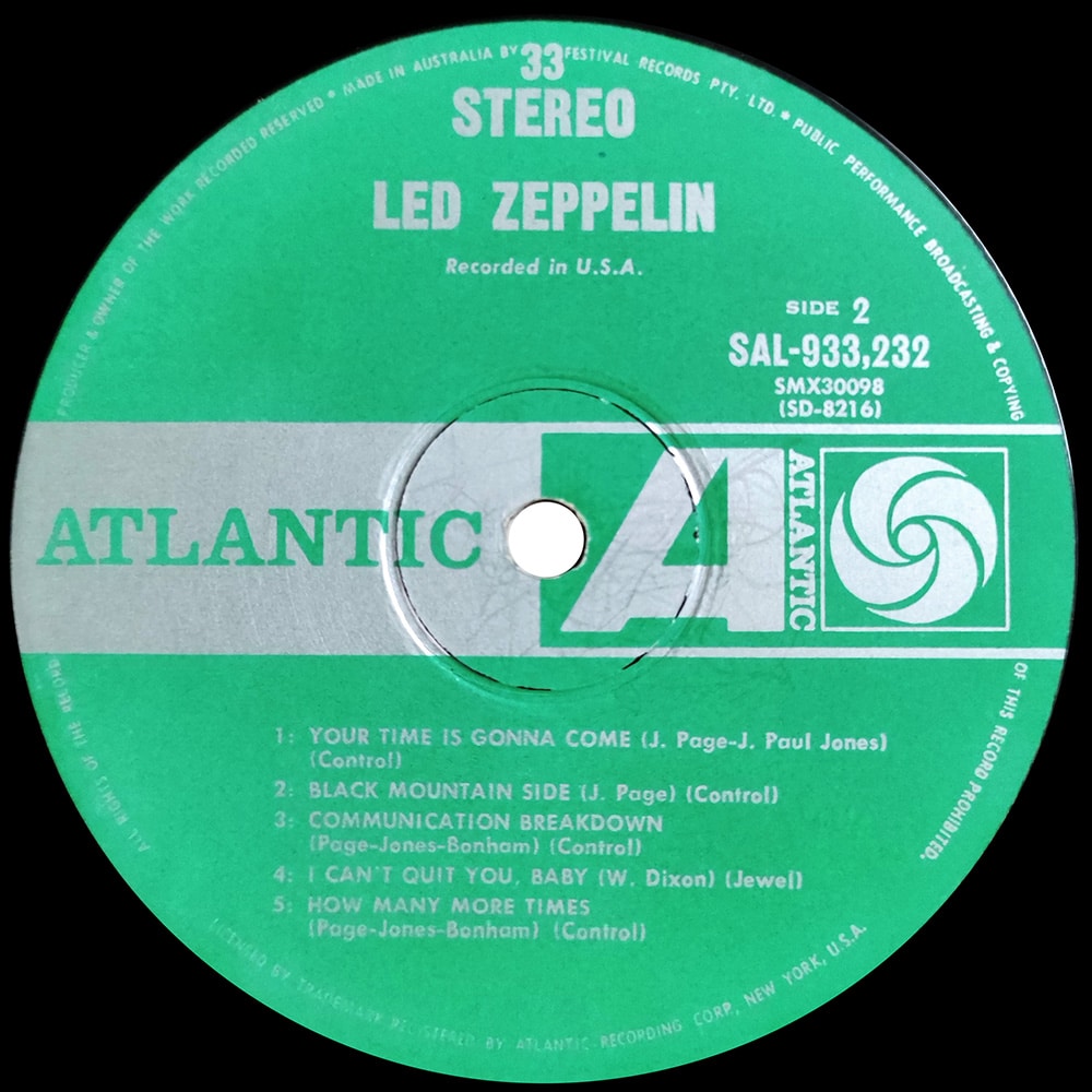 LP <br>Led Zeppelin <br>Australia (SAL-933,232) #5 - Image 4