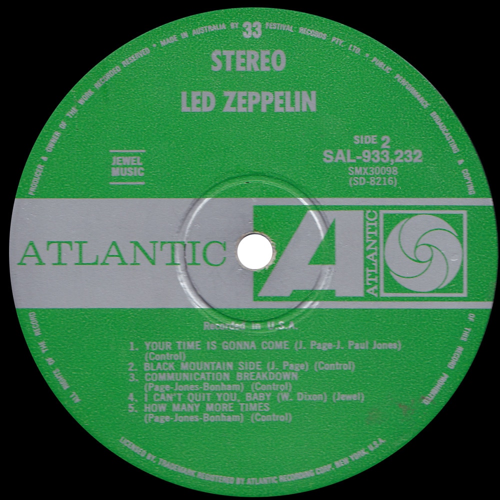 LP <br>Led Zeppelin <br>Australia (SAL-933,232) #3 - Image 4