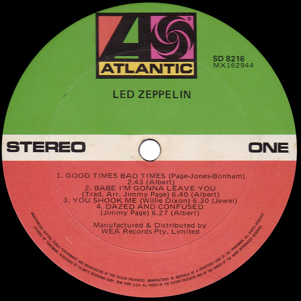 LP <br>Led Zeppelin <br>Australia (SD 8216) #7 - Image 3