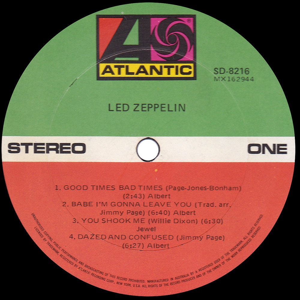 LP <br>Led Zeppelin <br>Australia (SD 8216) #4 - Image 3