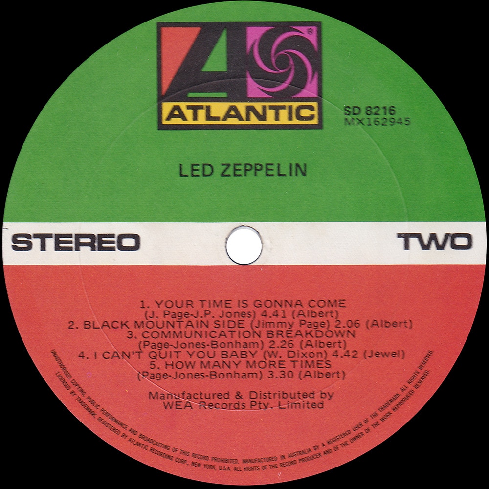LP <br>Led Zeppelin <br>Australia (SD 8216) #4 - Image 4