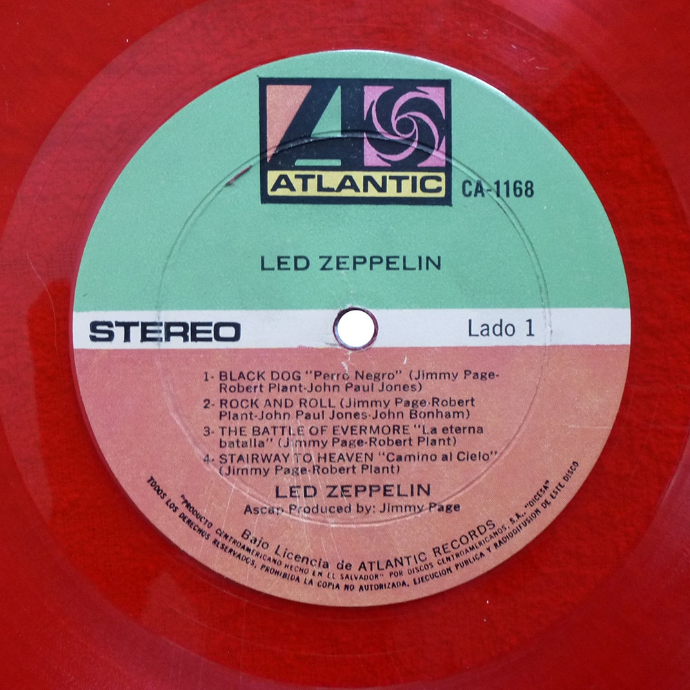 LP <br>Led Zeppelin IV <br>El Salvador, Colored Vinyl (CA-1168) - Image 3