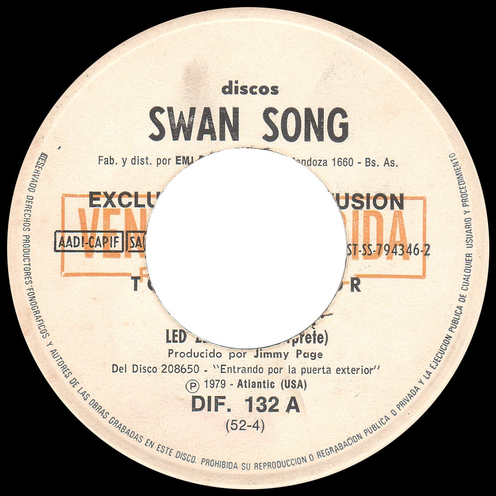 Single <br>Argentina (DIF. 132) <br>All My Love / Hot Dog (Promo #3)