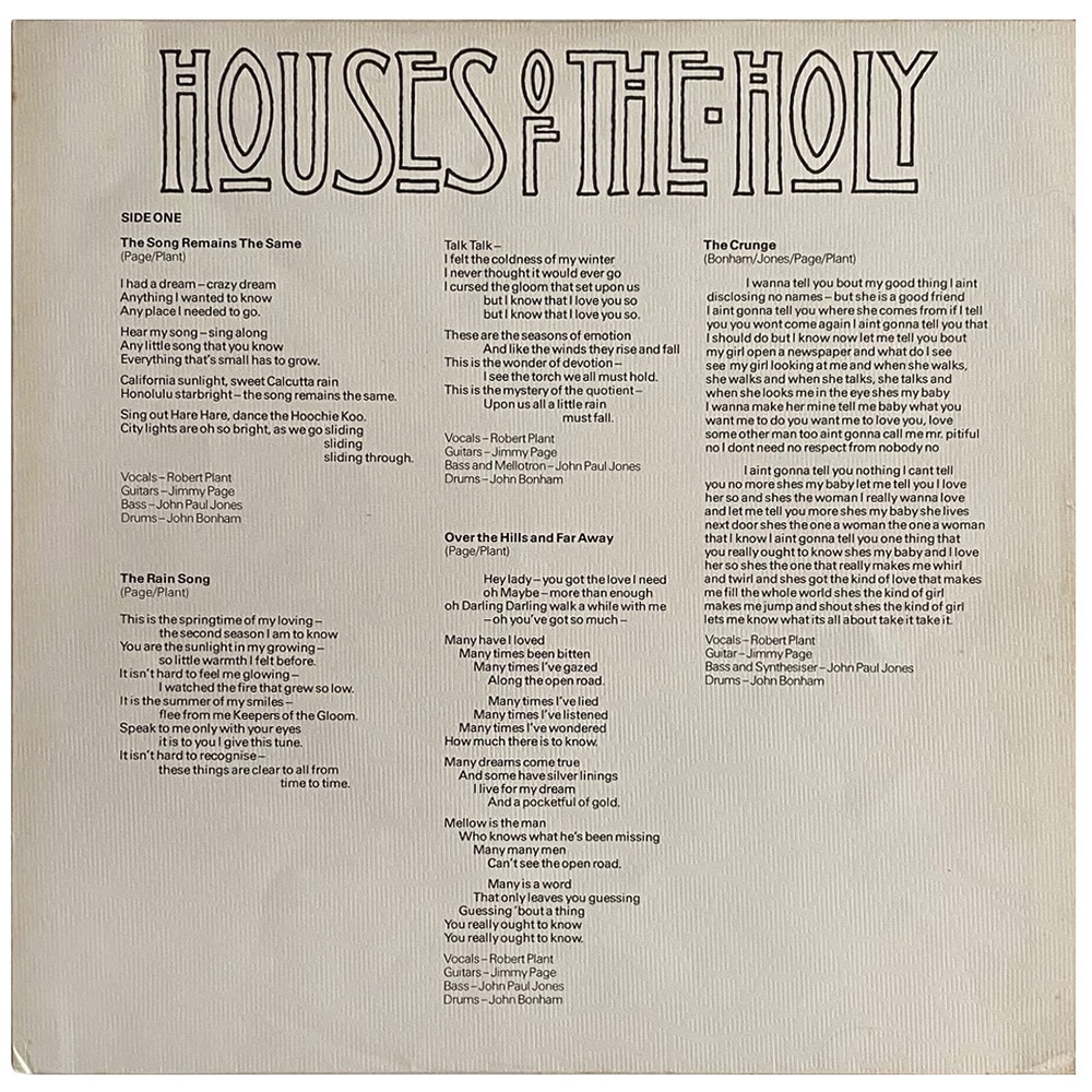 LP <br>Houses of the Holy <br>Japan (P-10107A) #2 - Image 6