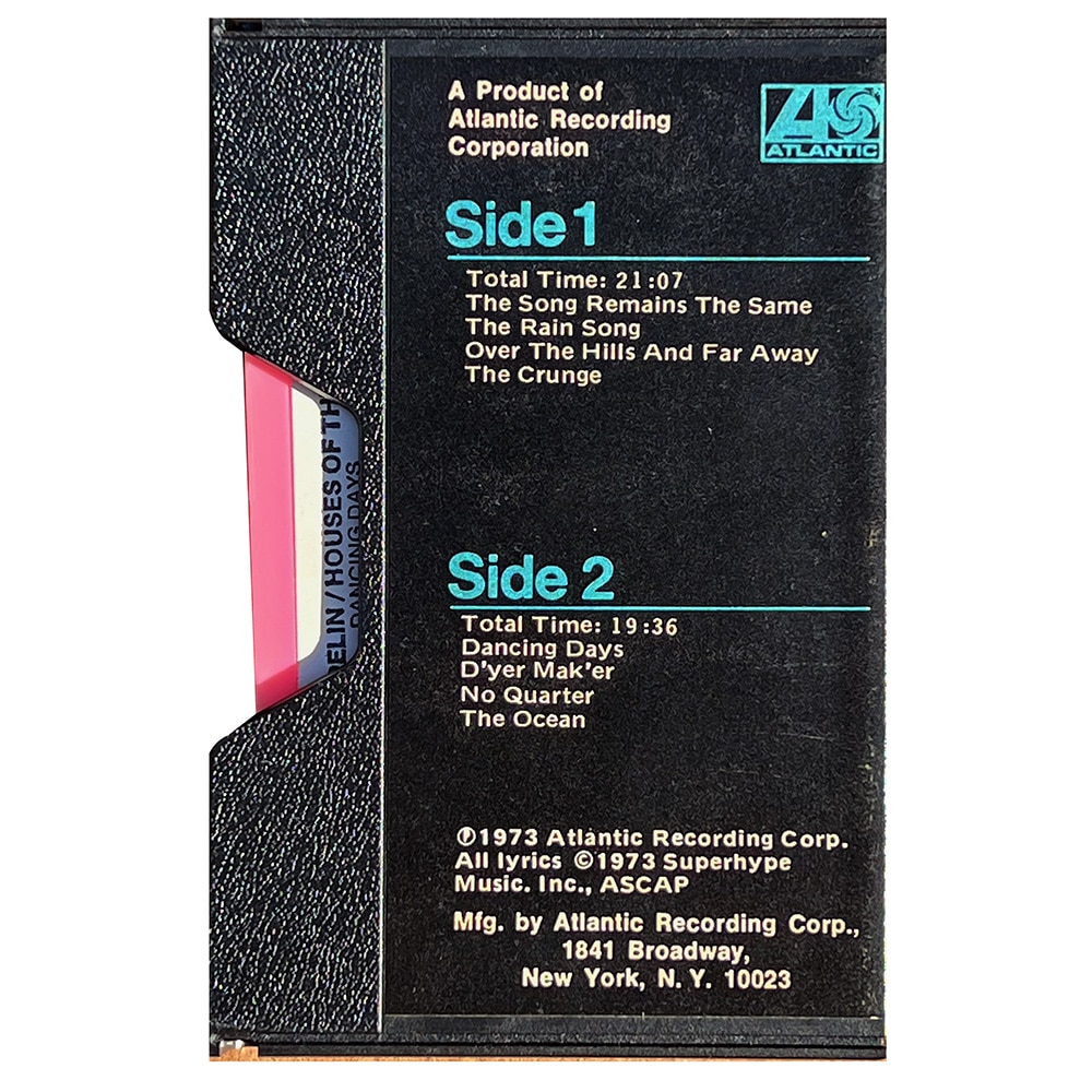 Cassette <br>Houses of the Holy <br>USA (CS-7255) #2 - Image 2
