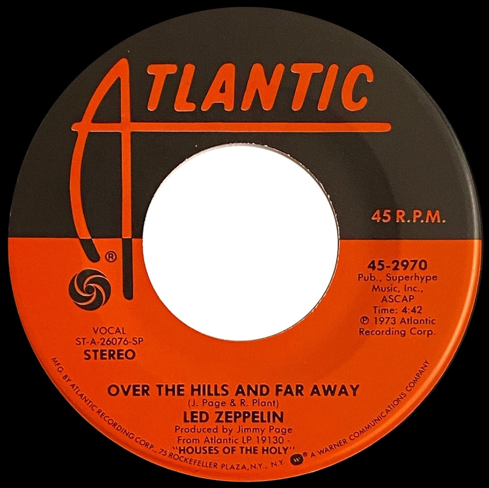 Single <br>USA (45-2970) <br>Over The Hills and Far Away / Dancing Days (#4) - Image 2
