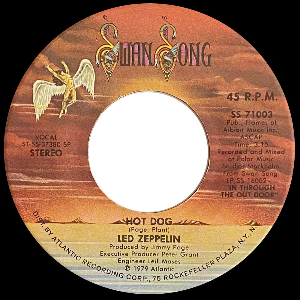 Single <br>USA (SS-71003) <br>Fool In The Rain / Hot Dog (#2) - Image 3
