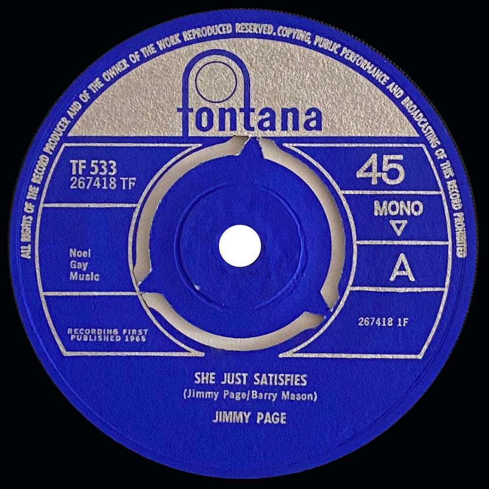 Pre-Zep Single <br>Jimmy Page <br>UK (TF 533) <br>She Just Satisfies / Keep Moving (#1) - Image 2