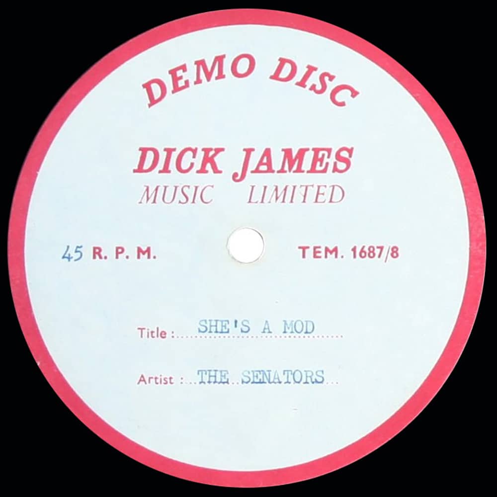 Pre-Zep Single <br>John Bonham <br>UK (DSP 7001) <br>She's A Mod (Acetate)