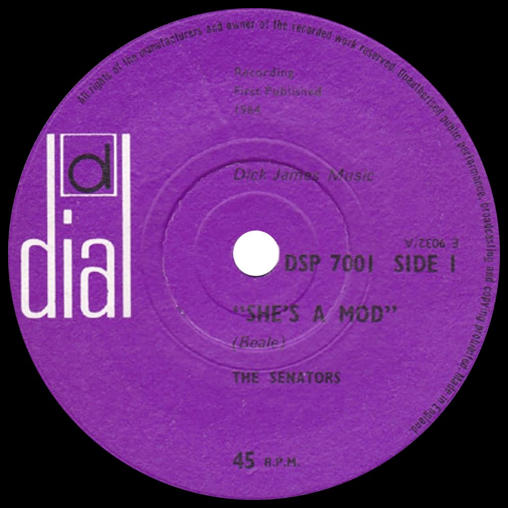 Pre-Zep Single <br>John Bonham <br>UK (DSP 7001) <br>She's A Mod / Lot About You