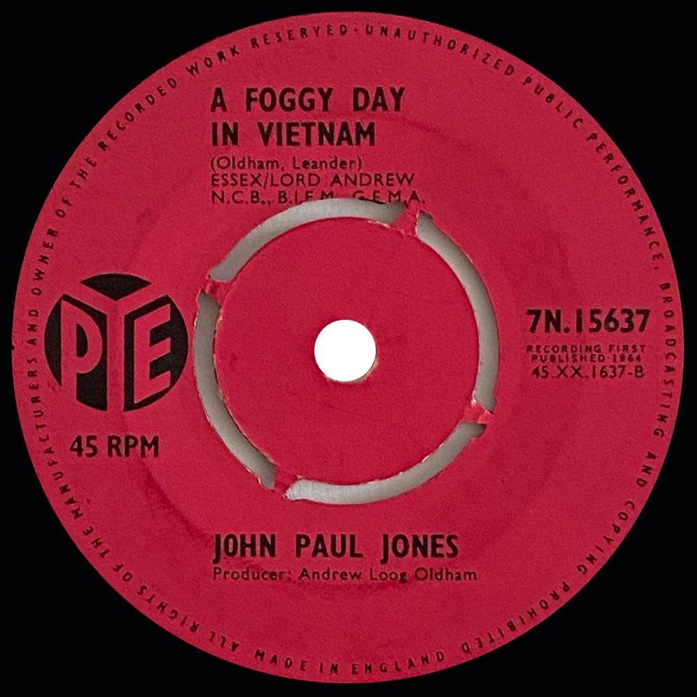 Pre-Zep Single <br>John Paul Jones <br>UK (7N.15637) <br>Baja / A Foggy Day In Vietnam (#1) - Image 3
