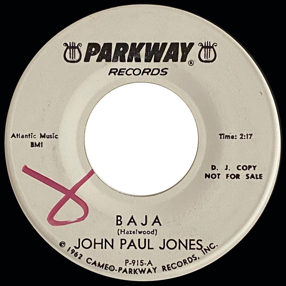 Pre-Zep Single <br>John Paul Jones <br>USA (P-915) <br>Baja / A Foggy Day In Vietnam (Promo #1) - Image 2