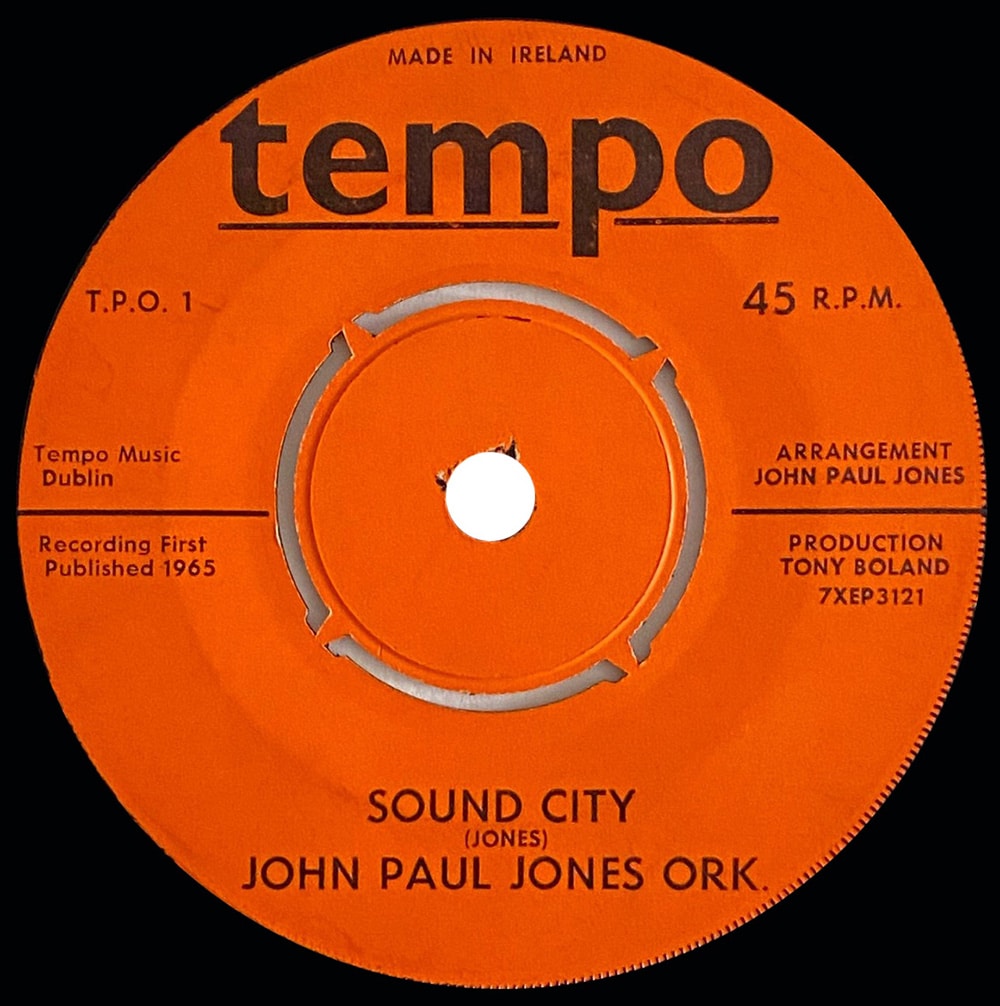 Pre-Zep Single <br>John Paul Jones <br>Ireland (T.P.O. 1) <br>Sound City / Broken Promise
