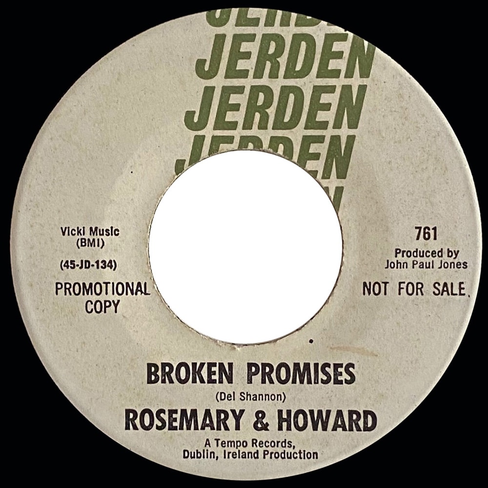 Pre-Zep Single <br>John Paul Jones <br>USA (761) <br>Sound City / Broken Promise (Promo) - Image 2