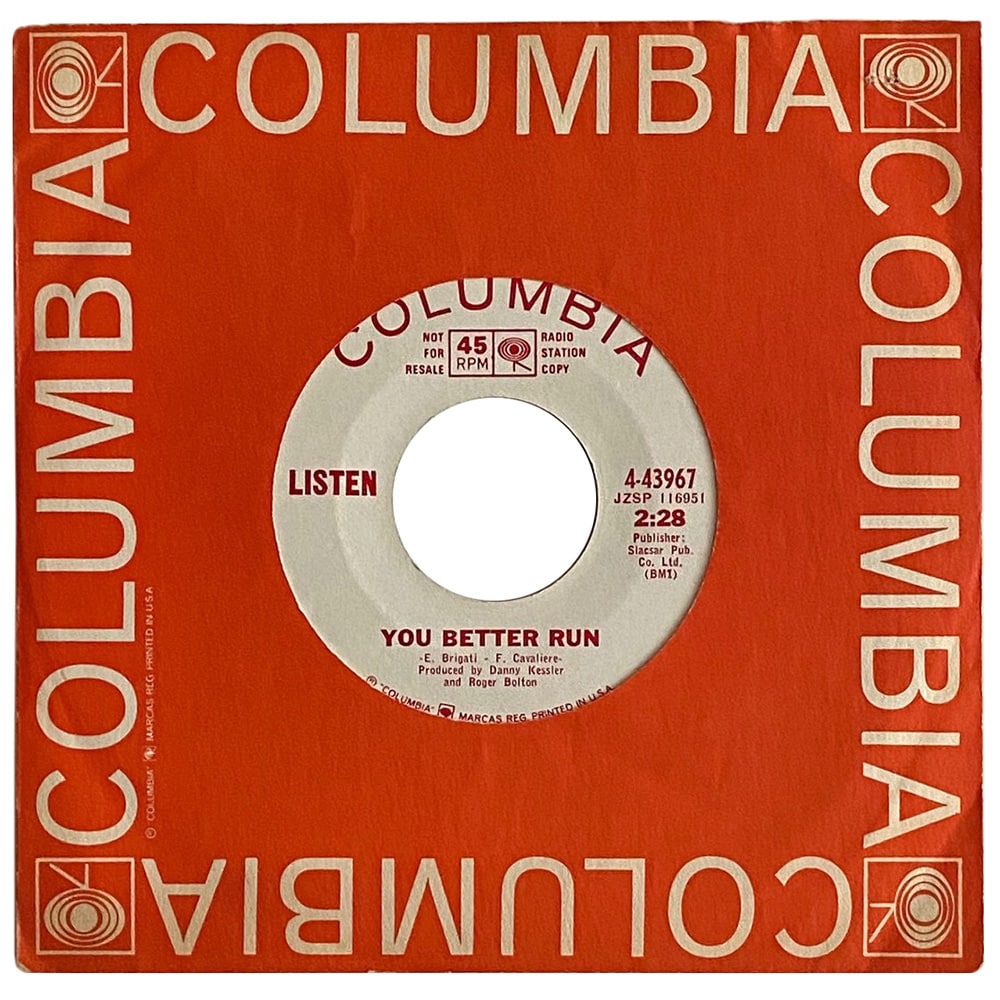 Pre-Zep Single <br>Robert Plant <br>USA (4-43967) <br>You Better Run / Everybody's Gonna Say (Promo)