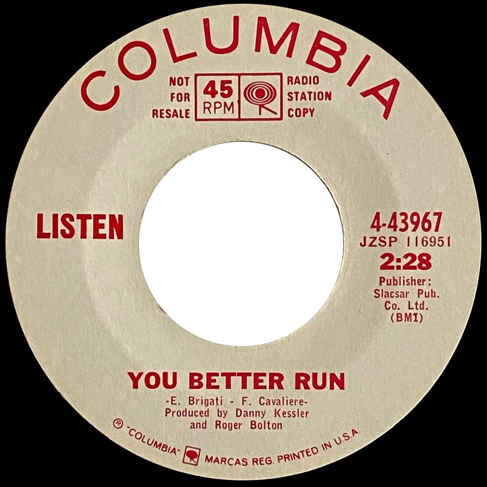 Pre-Zep Single <br>Robert Plant <br>USA (4-43967) <br>You Better Run / Everybody's Gonna Say (Promo) - Image 2