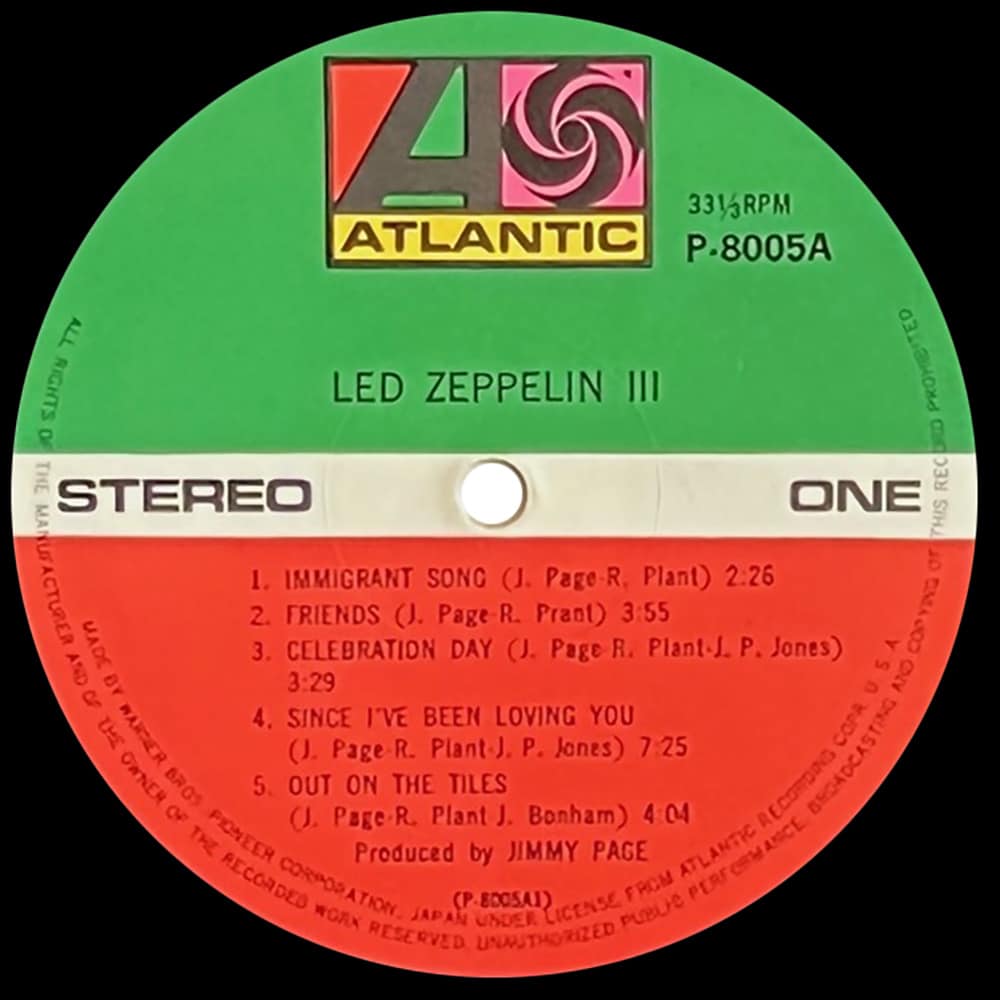 LP <br>Led Zeppelin III <br>Japan (P-8005A) #2 - Image 4