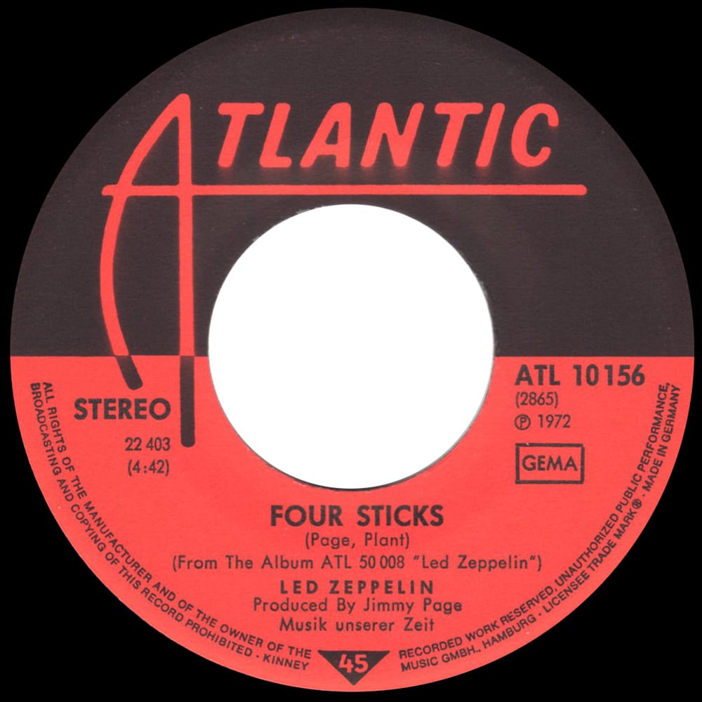 Single <br>Germany (ATL 10156) <br>Rock and Roll / Four Sticks (#3) - Image 4