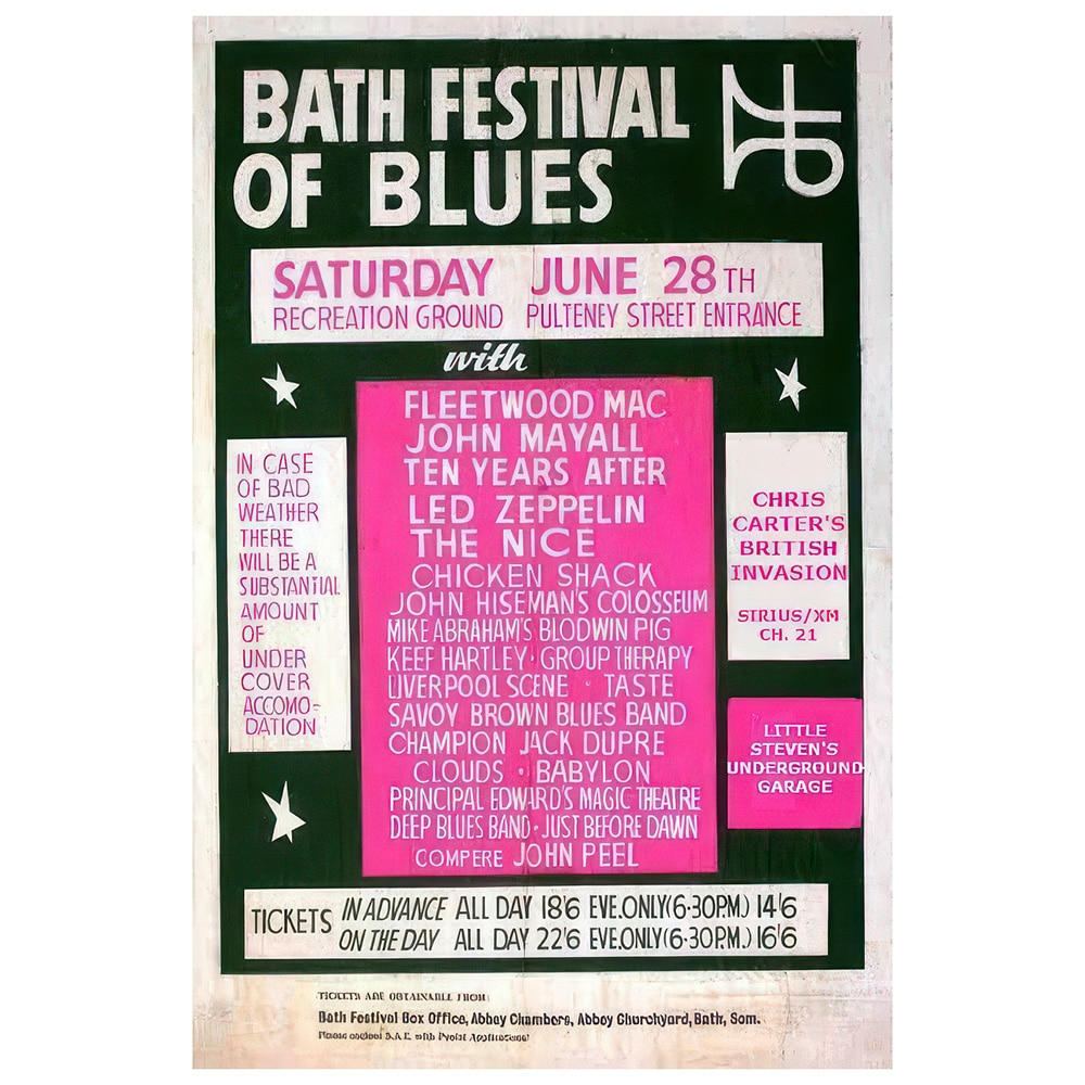 Concert Advertisement <br>1969.06.28 <br>Bath, UK (Poster) #2